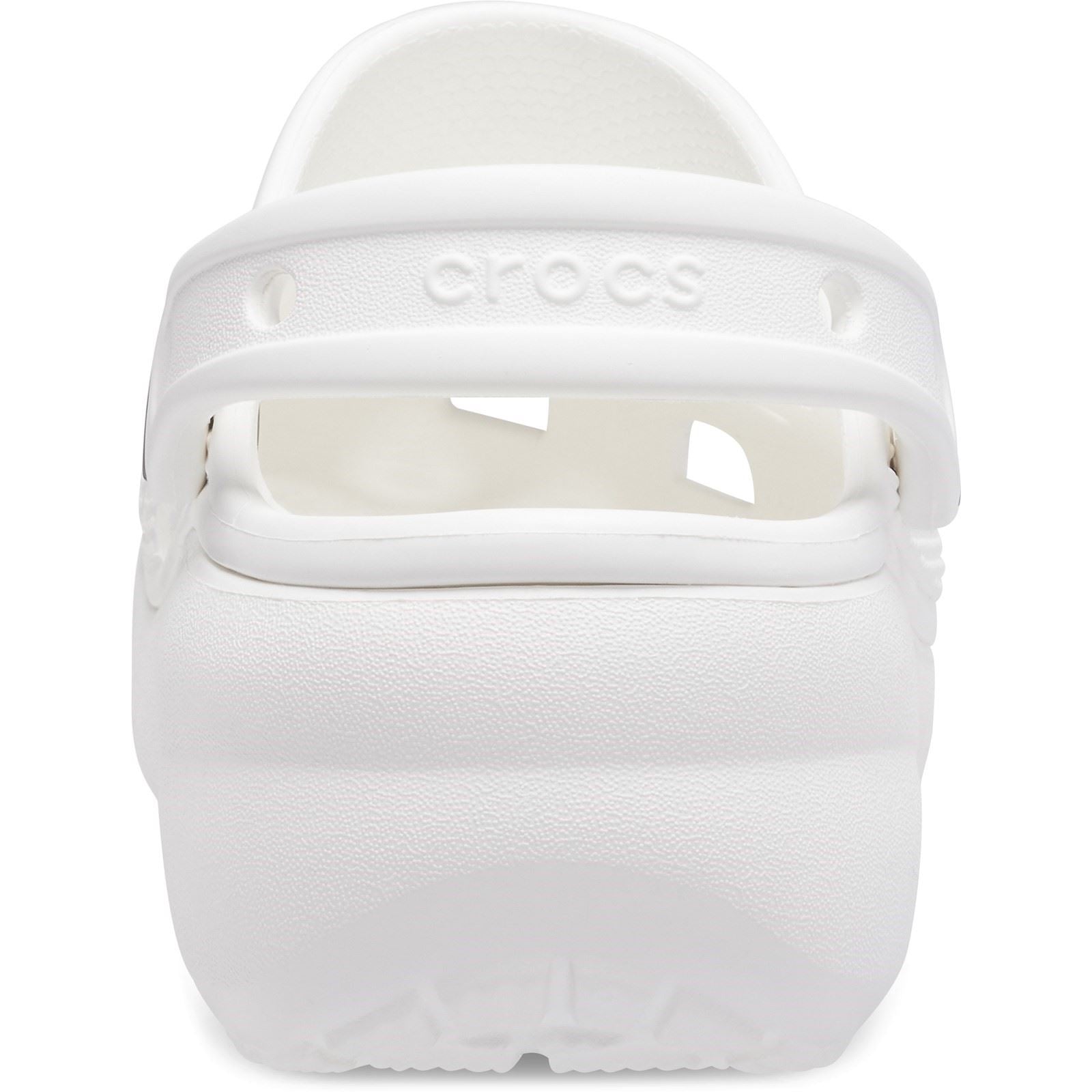 Crocs Classic Platform Damen Clogs Aus Thermoplastischem Material In Weiß