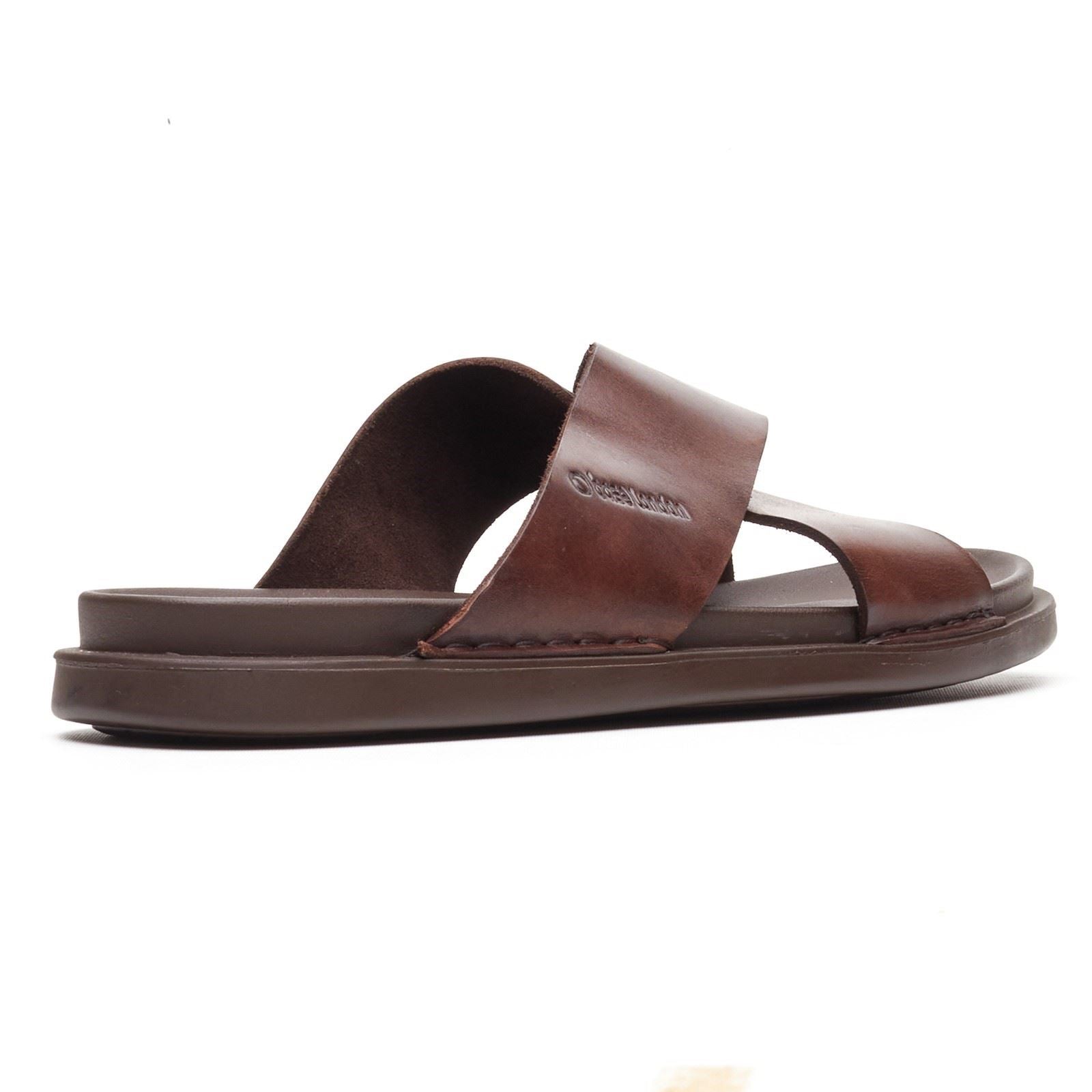 Base London Drift Leder Herren Braune Sandalen
