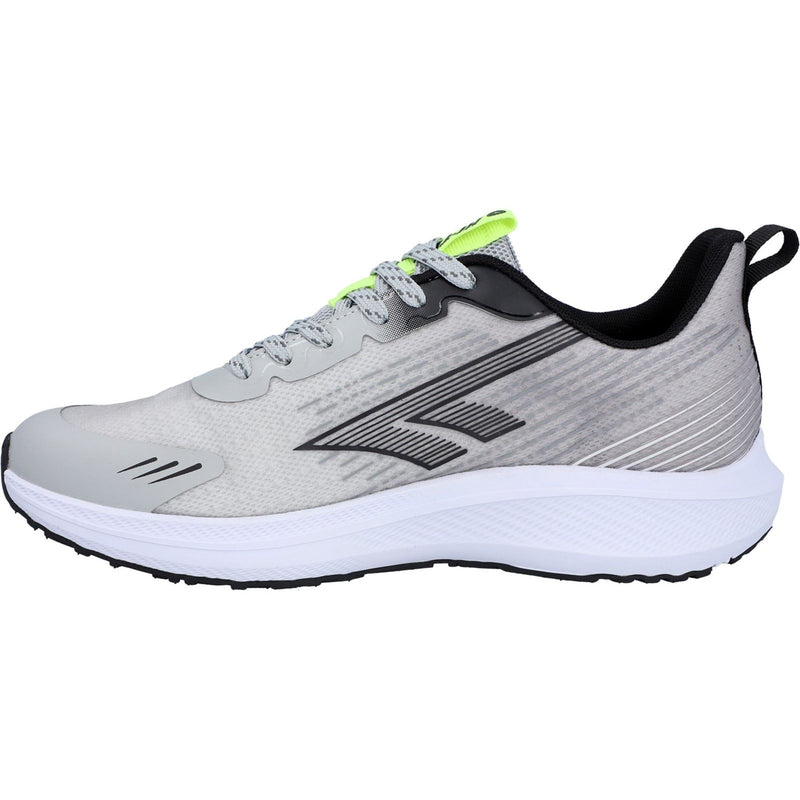 Hi-Tec Santorini Polyester Herren Sneaker In Cool Grey/Schwarz/Acid Lime