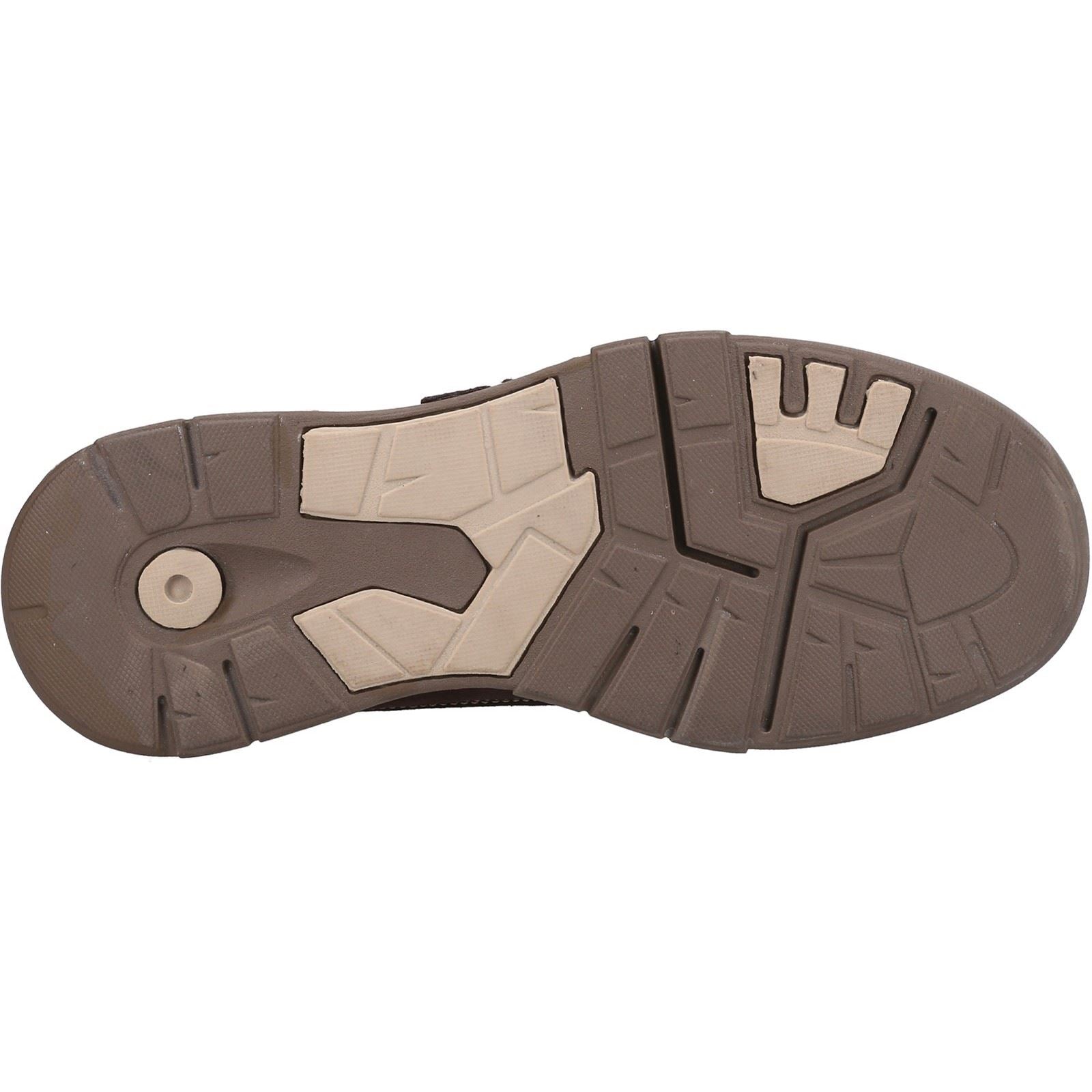 Hush Puppies Fabian Double Strap Leder Herren Braune Slipper