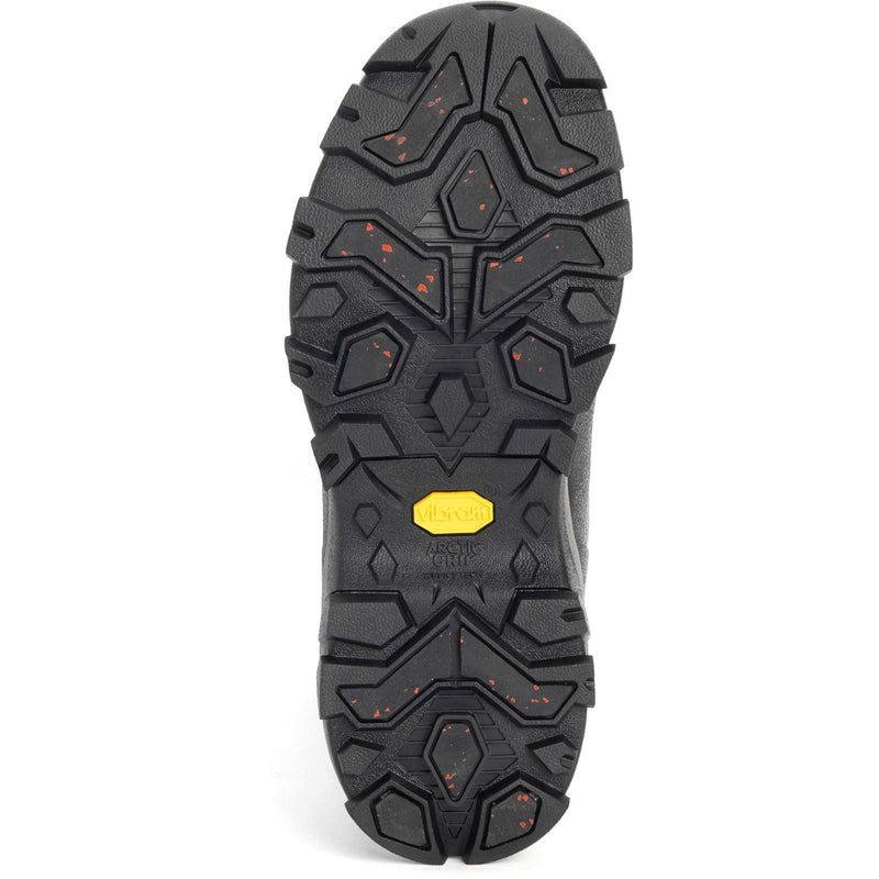 Muck Boots Arctic Ice Mid AGAT Gummistiefel Schwarz/Grau Mit Geometrischem Muster