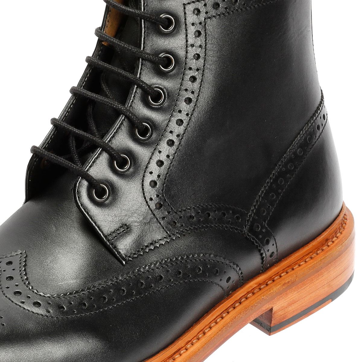 Chapman & Moore Walter Brogue Leder Herren Braune Stiefel