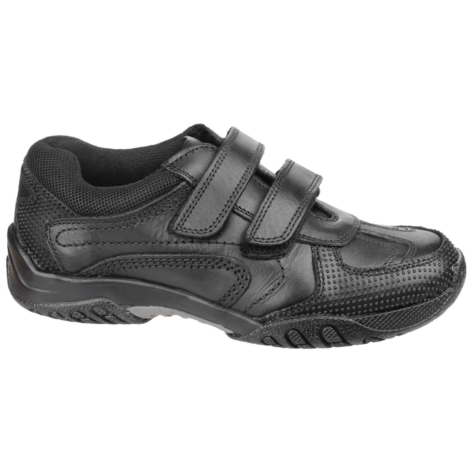 Hush Puppies Jezza Junior Lederslipper In Schwarz Für Jungen