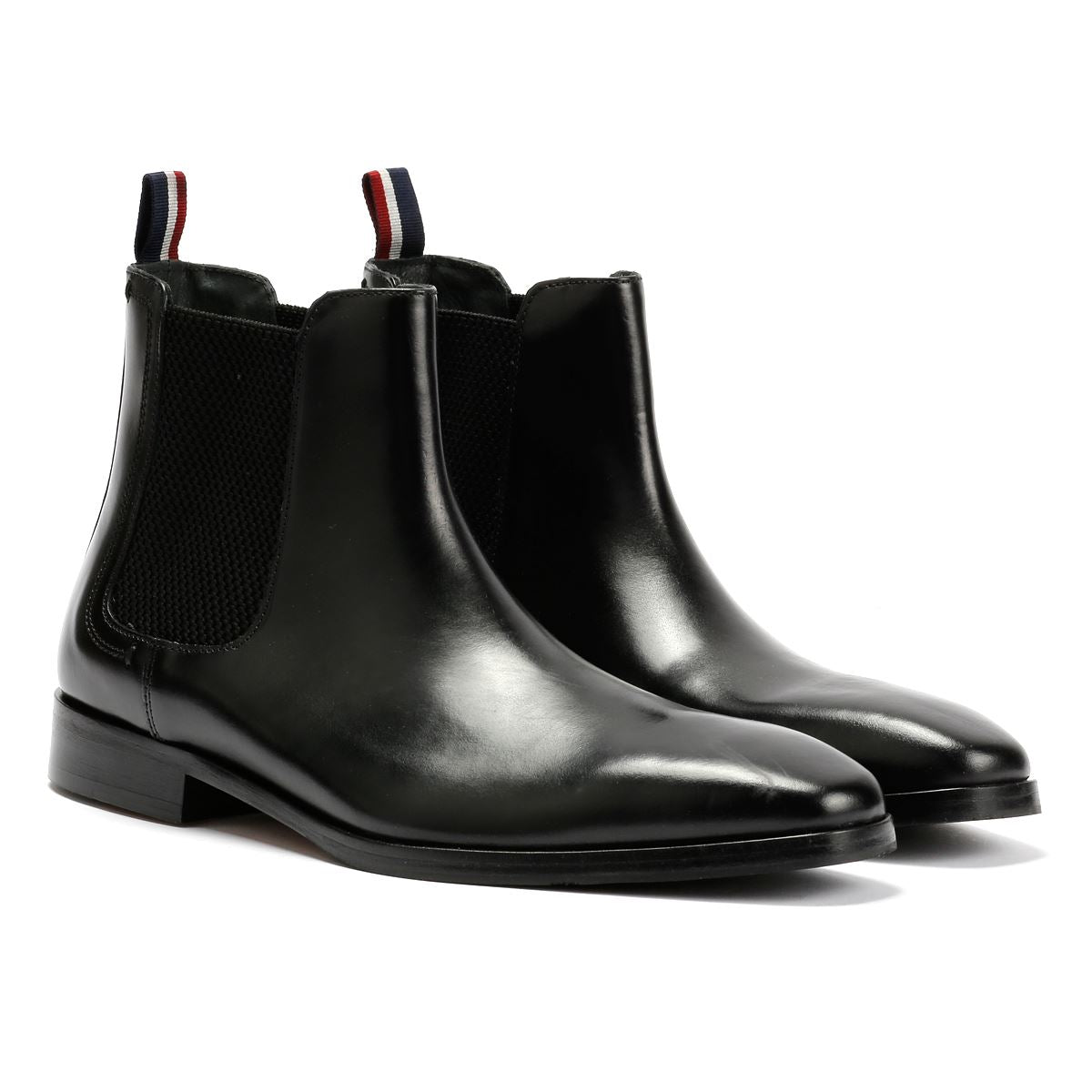 Ben Sherman Kendrick Leder Herren Schwarze Stiefel