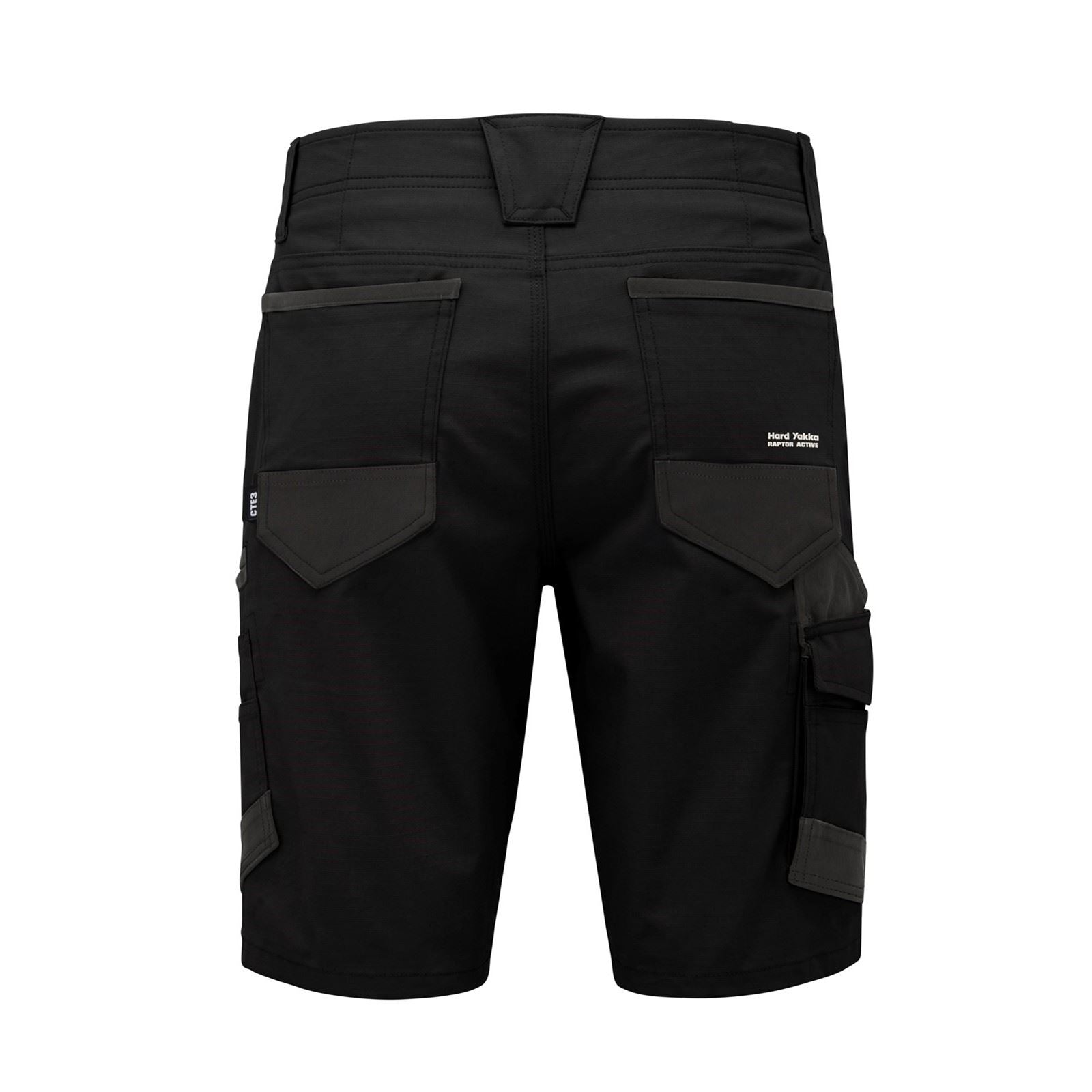 Hard Yakka Raptor Active Baumwoll Männer Schwarze Farbe Knie Lange Shorts