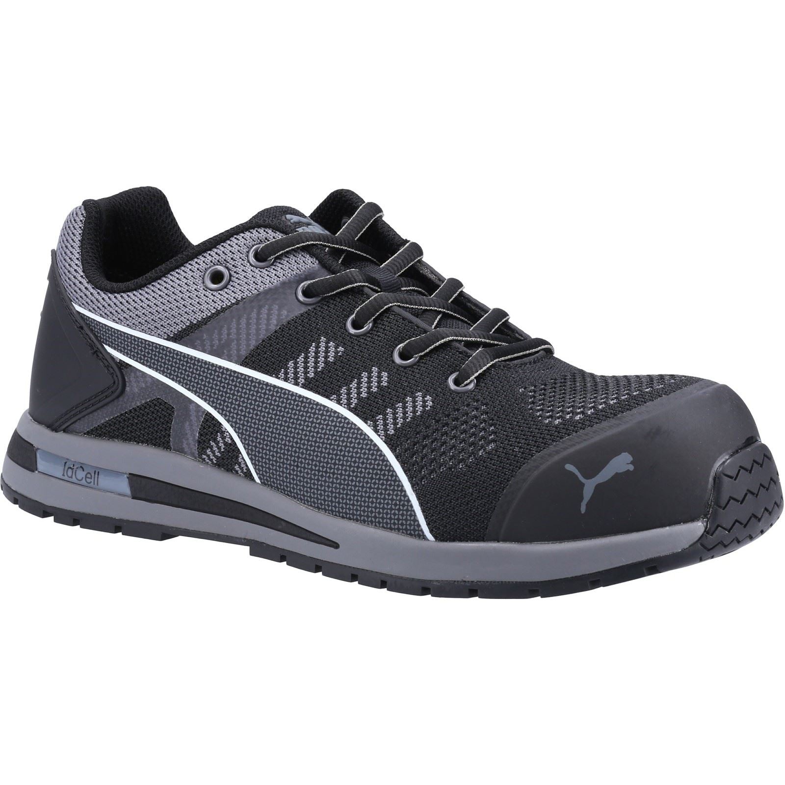 Puma Safety Elevate Knit Low S1 Textil Schwarz Sicherheits Sneaker