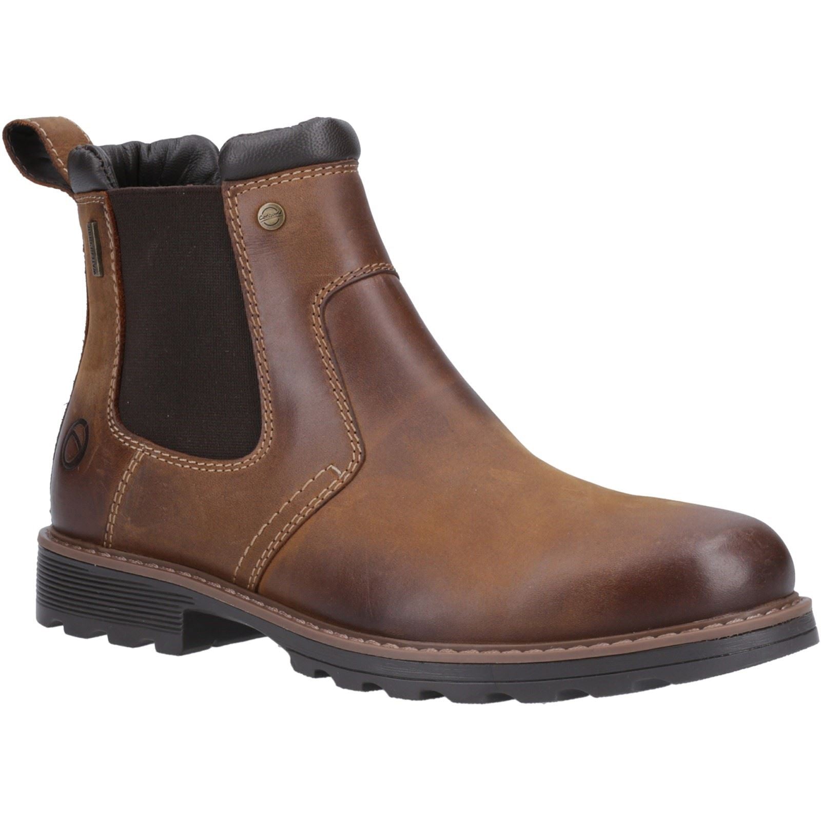 Cotswold Leafield Leder Herren Tan Stiefel
