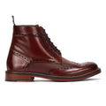 Ben Sherman Alfred Brogue Rote Herrenstiefel Aus Leder
