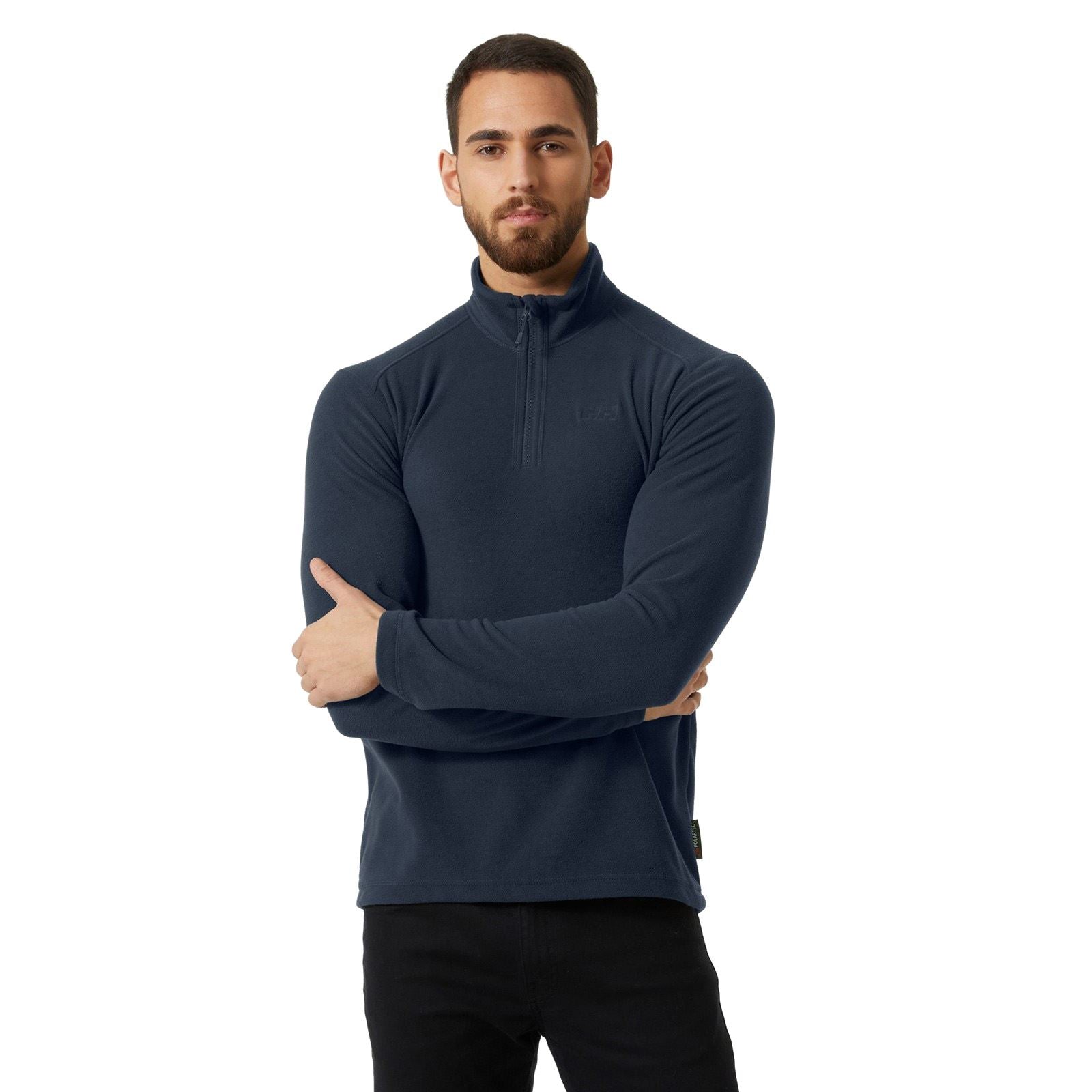 Helly Hansen Sport Daybreaker 1/2 Zip Polyester Herren Blauer Fleece Pullover