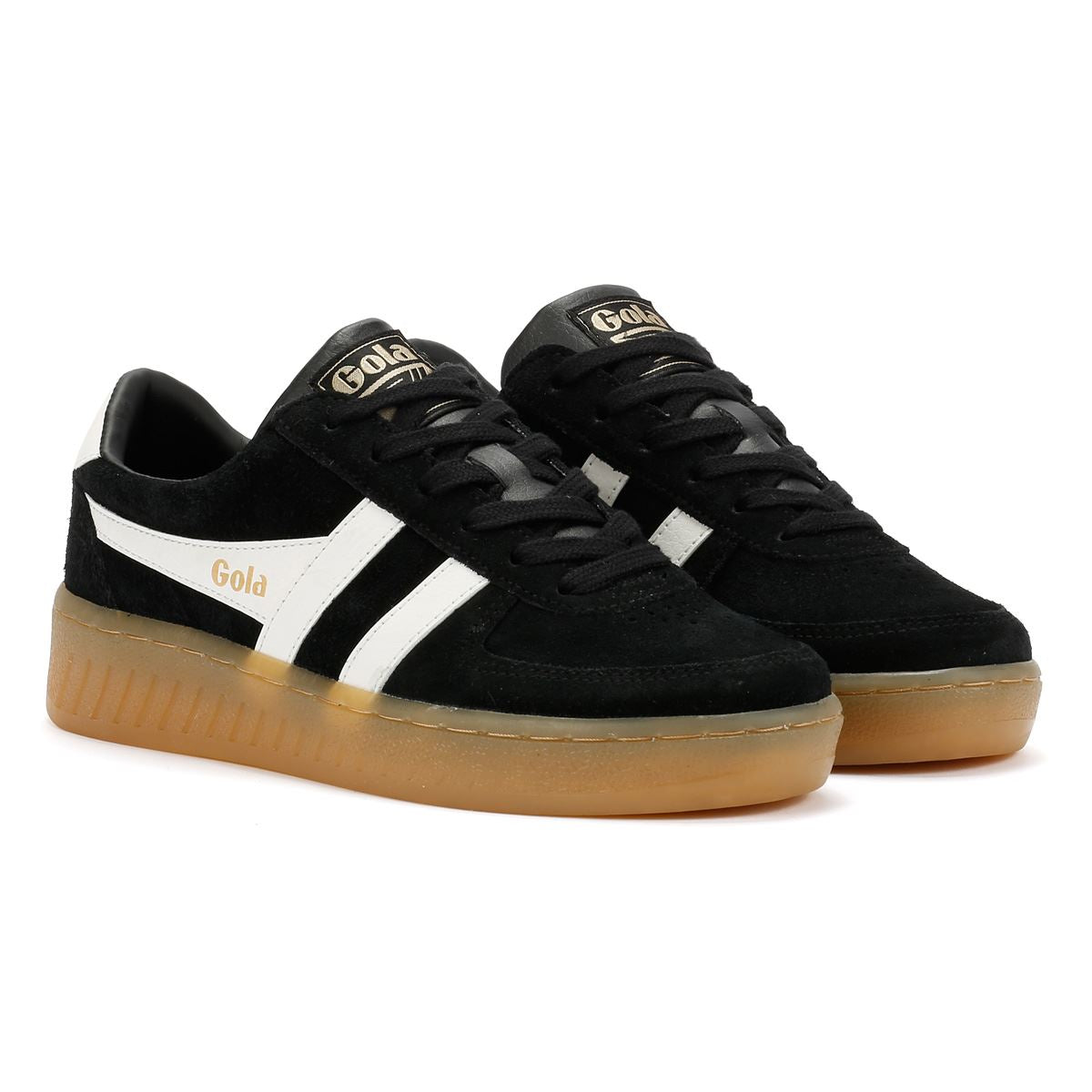 Gola Grandslam Suede Damenschwarze Turnschuhe
