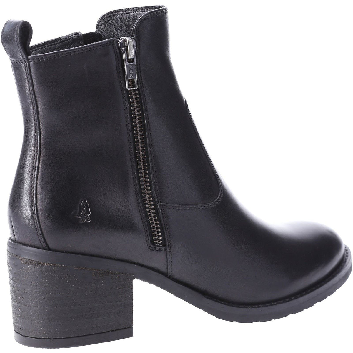 Hush Puppies Helena Damenlederstiefel In Schwarz