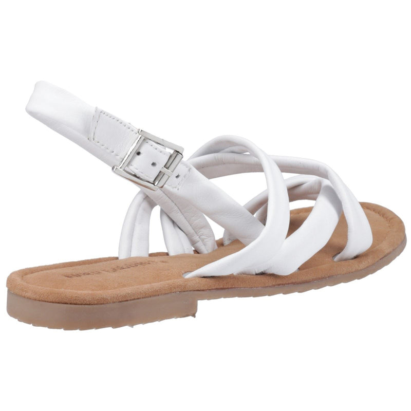 Hush Puppies Hope Damen Sandalen Aus Weißem Leder