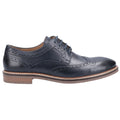 Hush Puppies Bryson Leder Herren Navy Brogues Schuhe