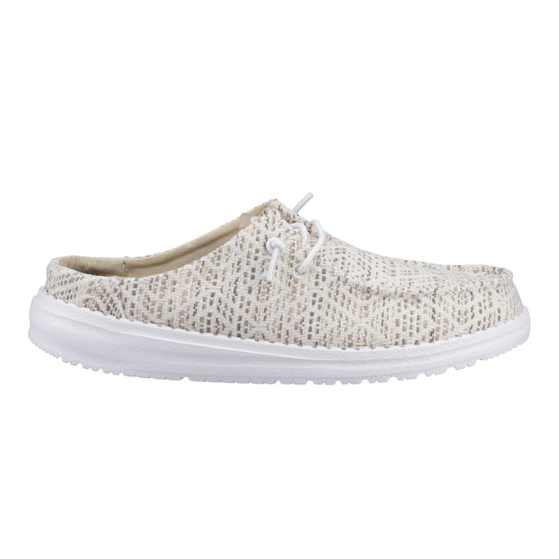 HEYDUDE Wendy Slip Surf Baja Polyester Mischung Damen Tan/Multi Pantoletten