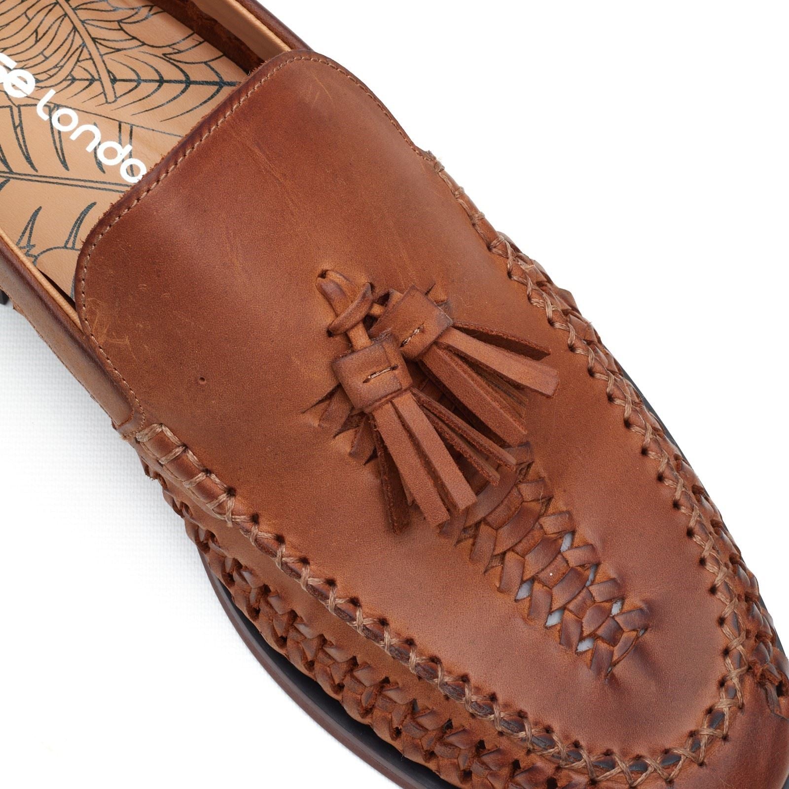 Base London Bracken Loafer Leder Herren Tan Slipper