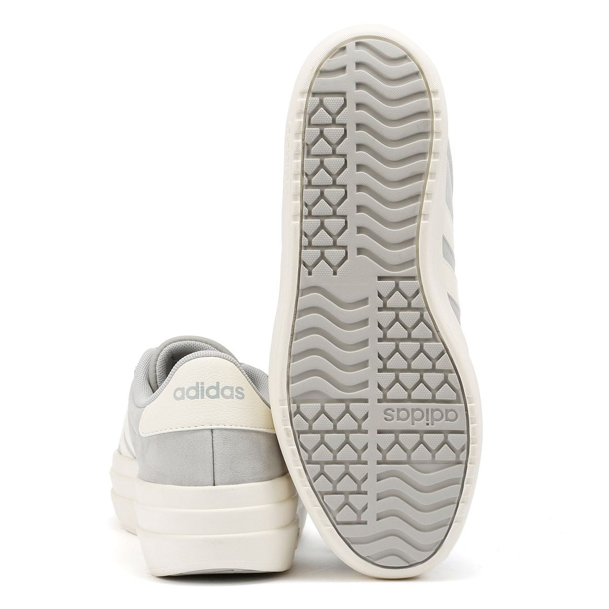 Adidas VL Court Bold Damen Sneaker Aus Grauem Leder