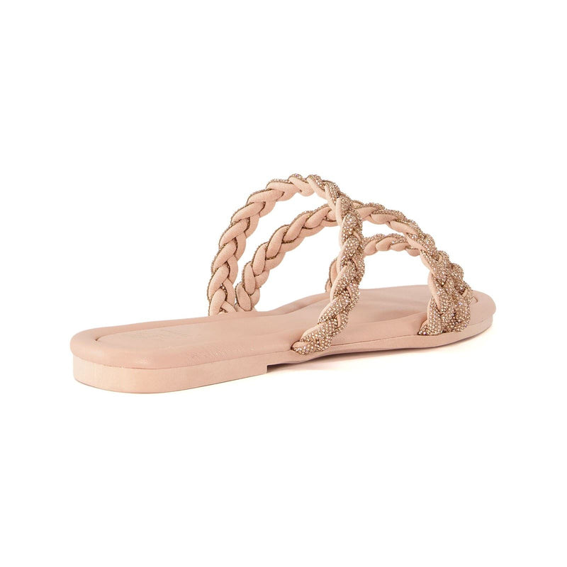 Dune Lassa Synthetische Damen Nude Sandalen