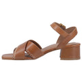 Hush Puppies Lyla Heeled Damen Sandalen Aus Leder In Tan