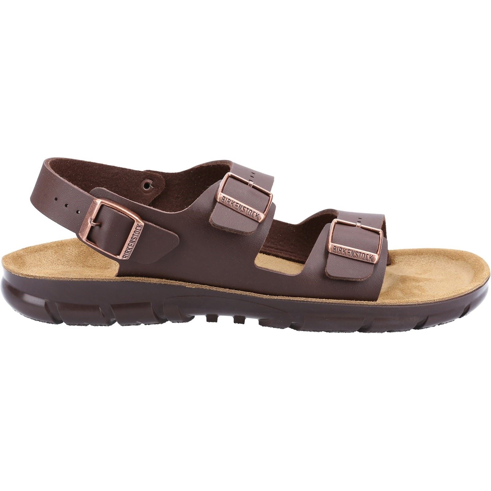 Birkenstock Kano Synthetische Herren Sandalen In Dunkelbraun