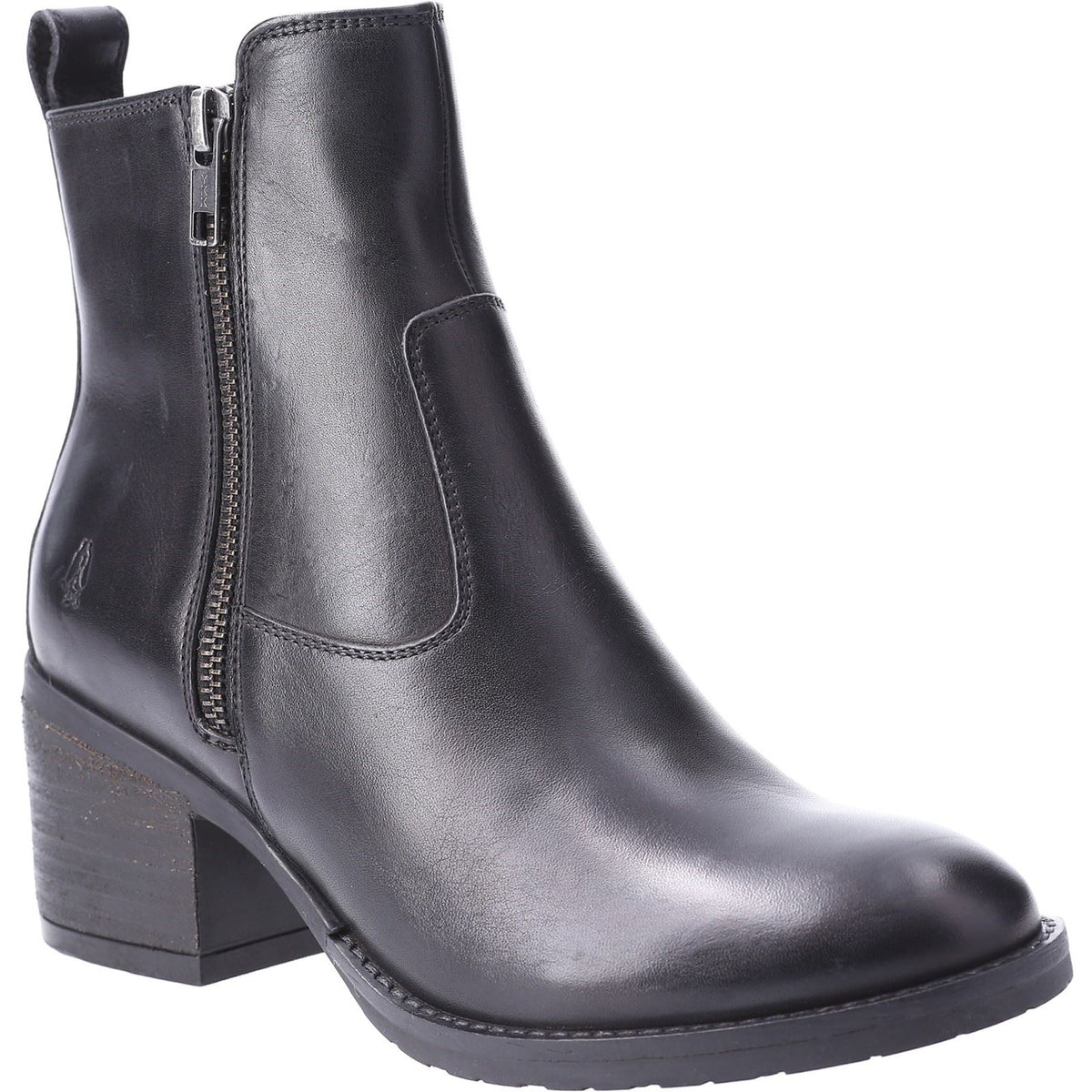 Hush Puppies Helena Damenlederstiefel In Schwarz