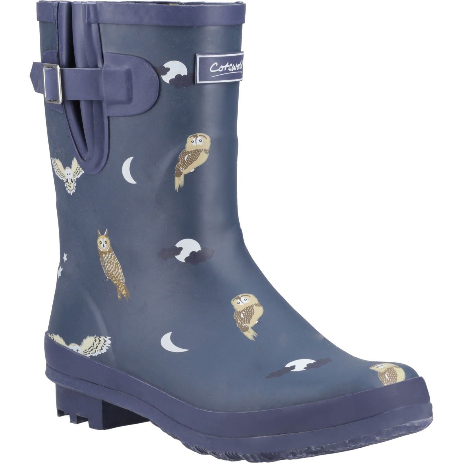 Cotswold Woodland Mid Gummistiefel Für Damen Mit Eulenmuster