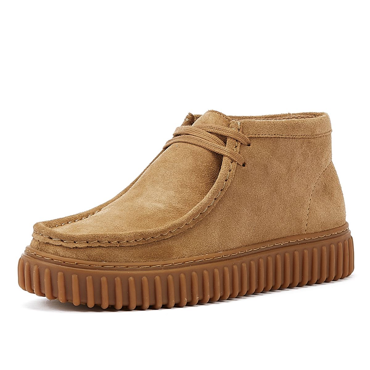 Clarks Main Torhill Hi Wildleder Herrenstiefel In Braun