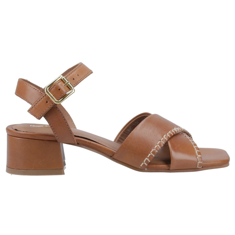 Hush Puppies Lyla Heeled Damen Sandalen Aus Leder In Tan