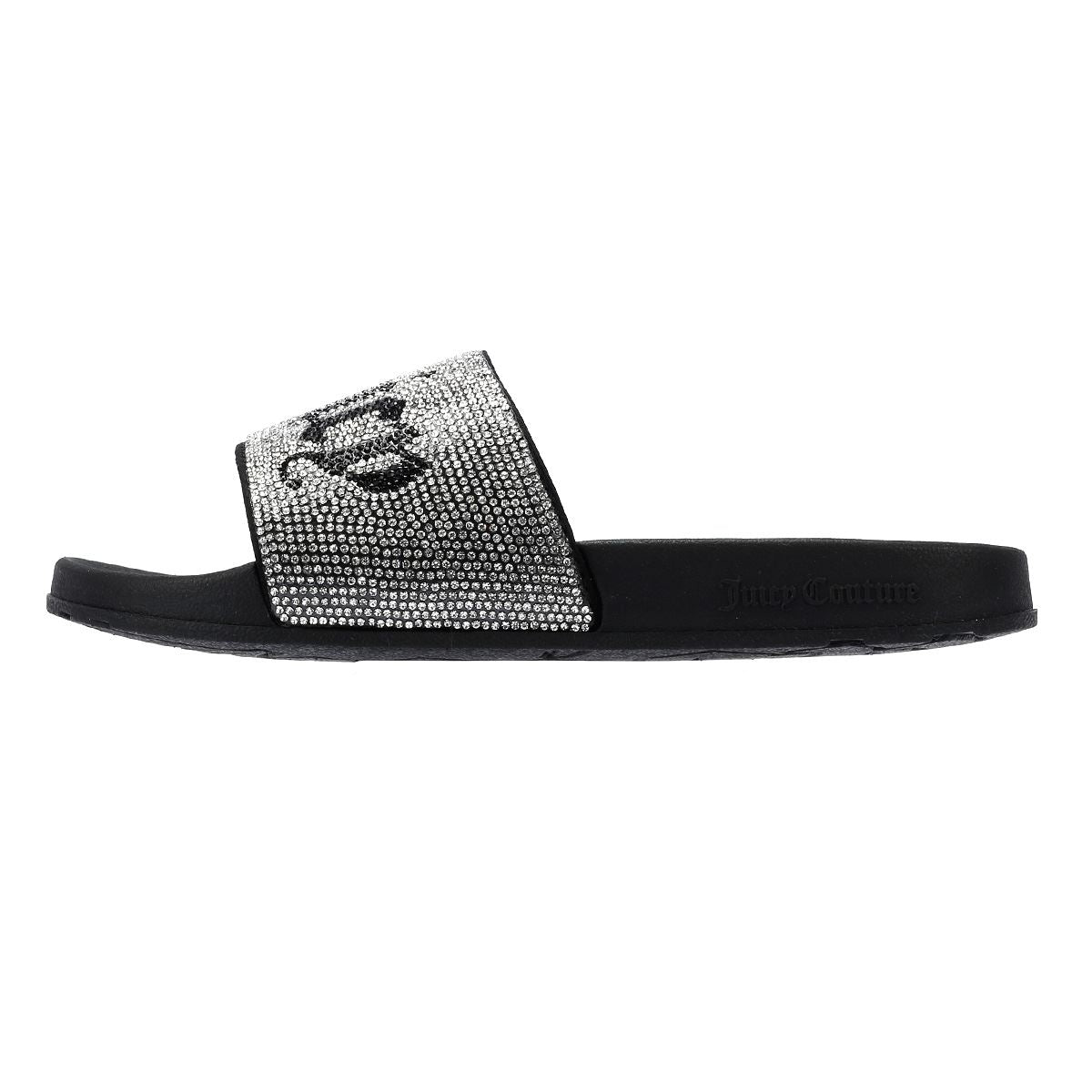 Juicy Couture Donna Diamante Damen Schwarze Pantoletten