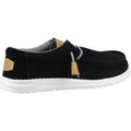 HEYDUDE Wally Craft Leder Herren Schwarze Bootsschuhe