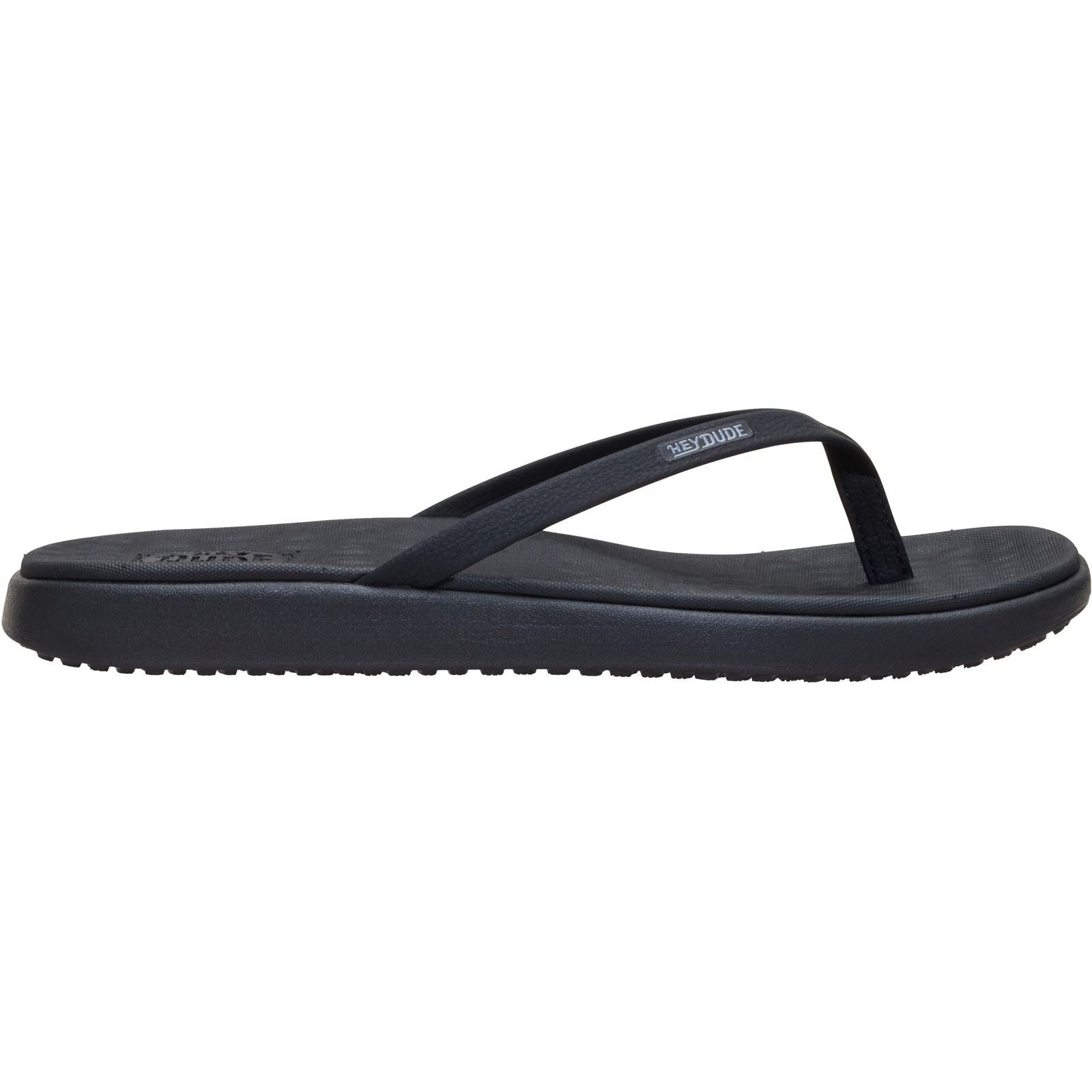 HEYDUDE Maui Breeze Polyurethan Damen Schwarz/Schwarz Sandalen