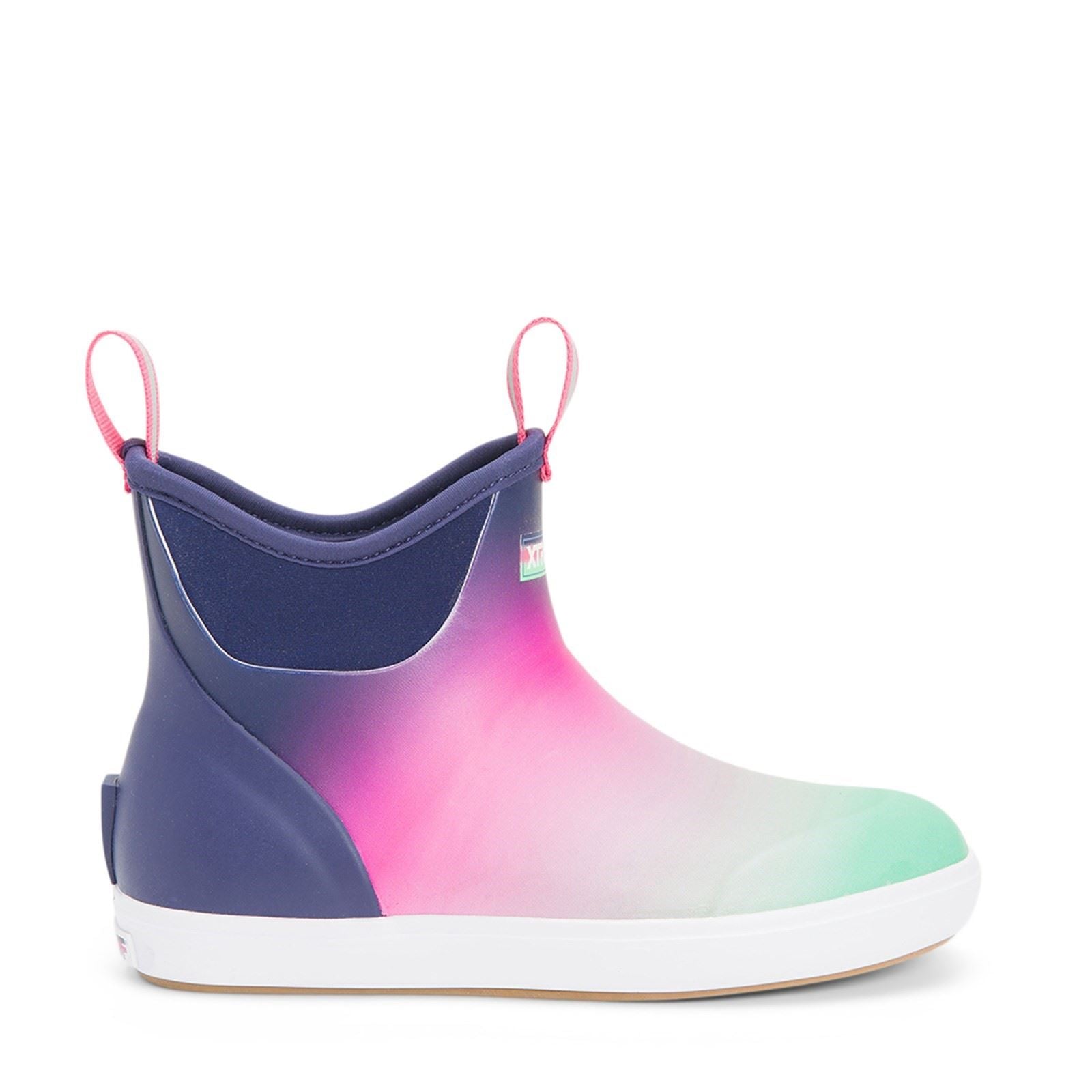 Xtratuf Knöchel Deck Gummi Lila Aurora Gummistiefel