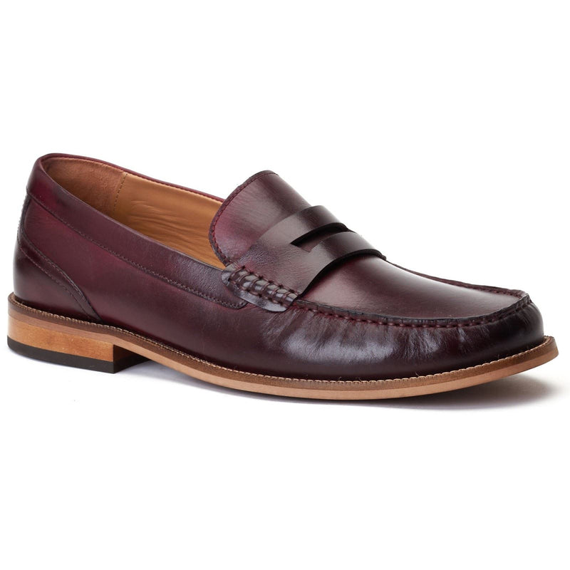 Base London Garfield Leder Herren Bordo Loafer