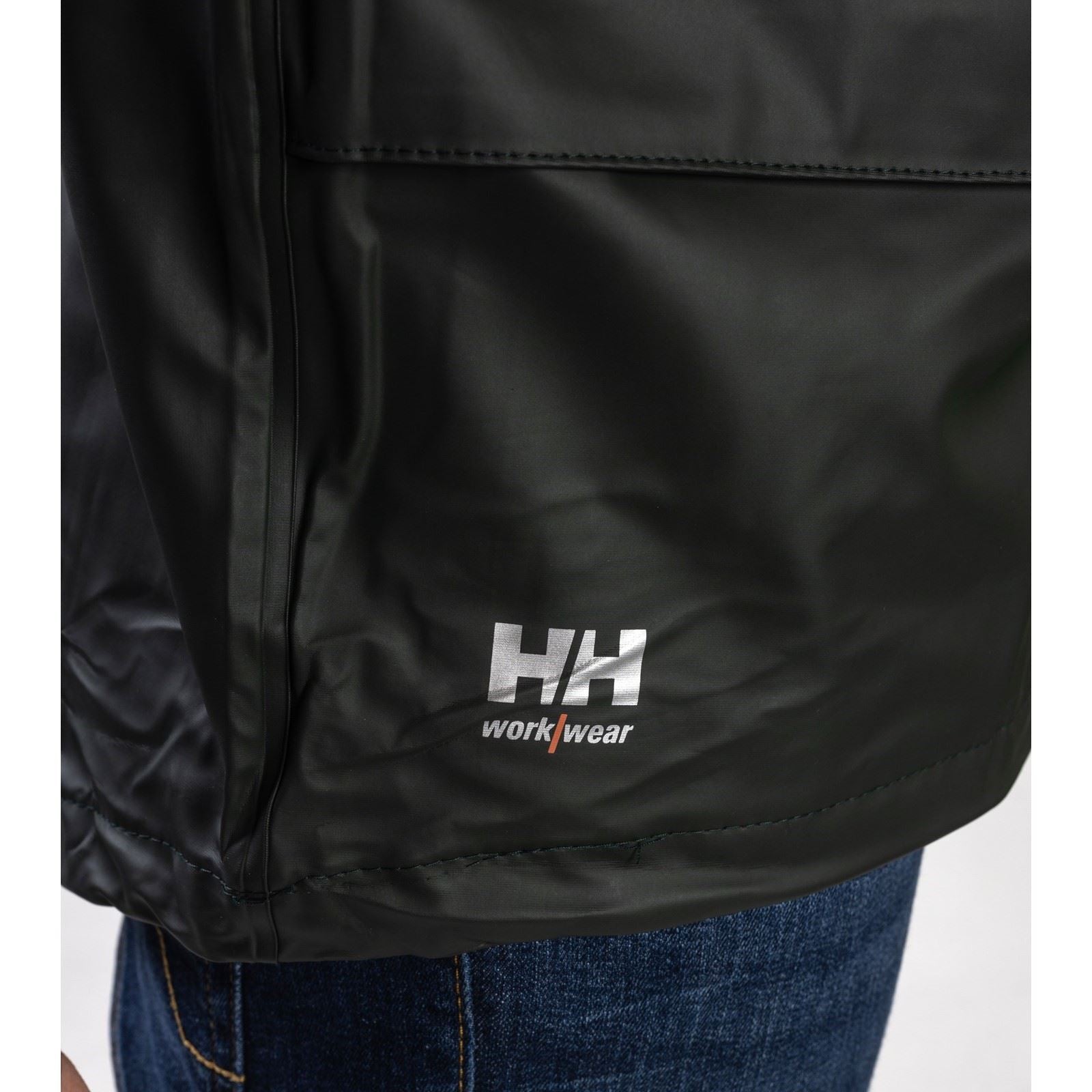 Helly Hansen Workwear Voss Unisex Erwachsene Grüne Regenjacke