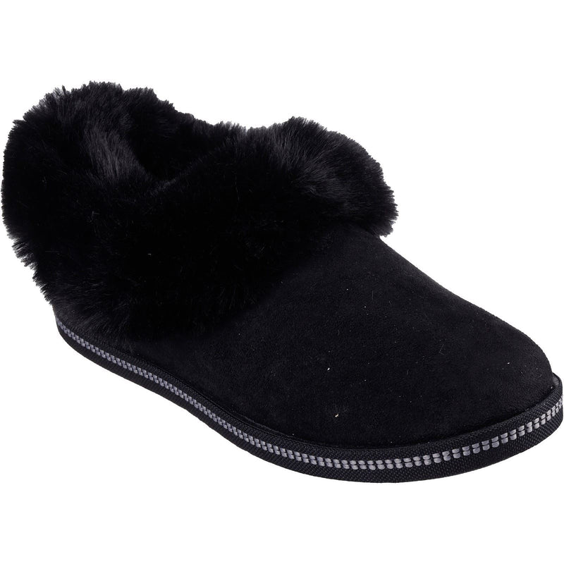 Skechers Cozy Campfire Winter Nights Damen Hausschuhe Aus Polyester In Schwarz