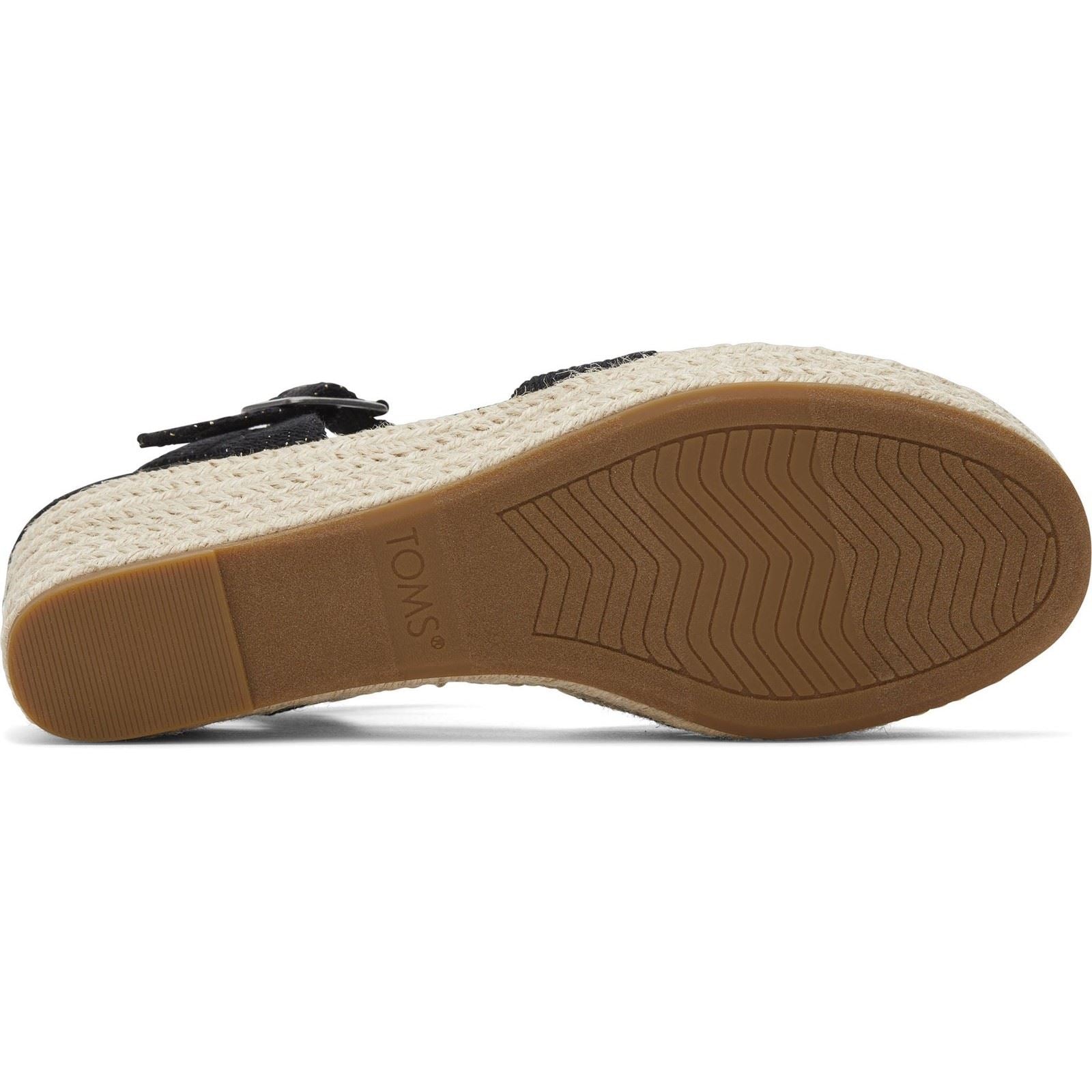 TOMS Audrey Damen Schwarze Keilabsätze