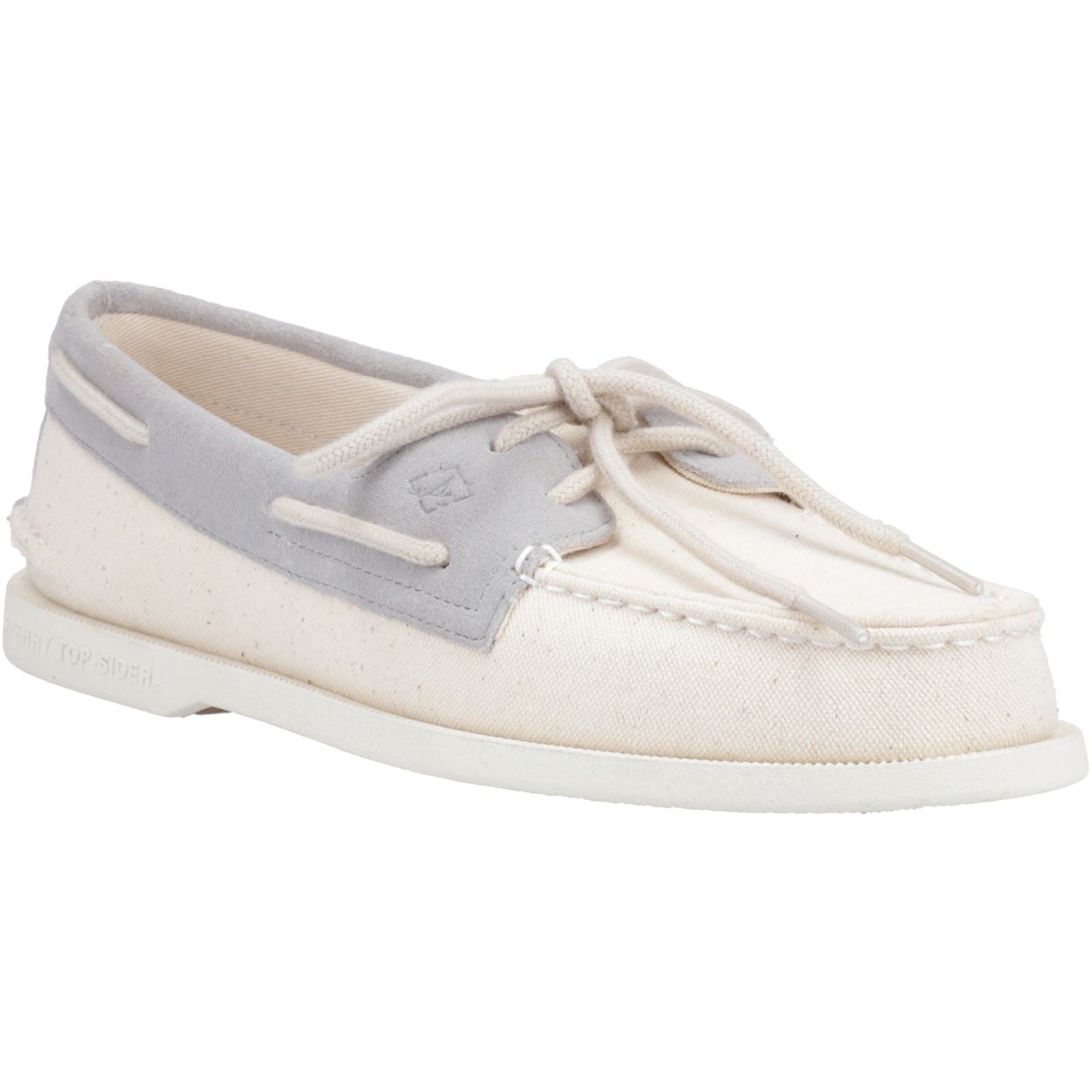 Sperry Authentic Original 2-Eye Seacycled Herren-Schnürschuhe Aus Baumwolle In Beige