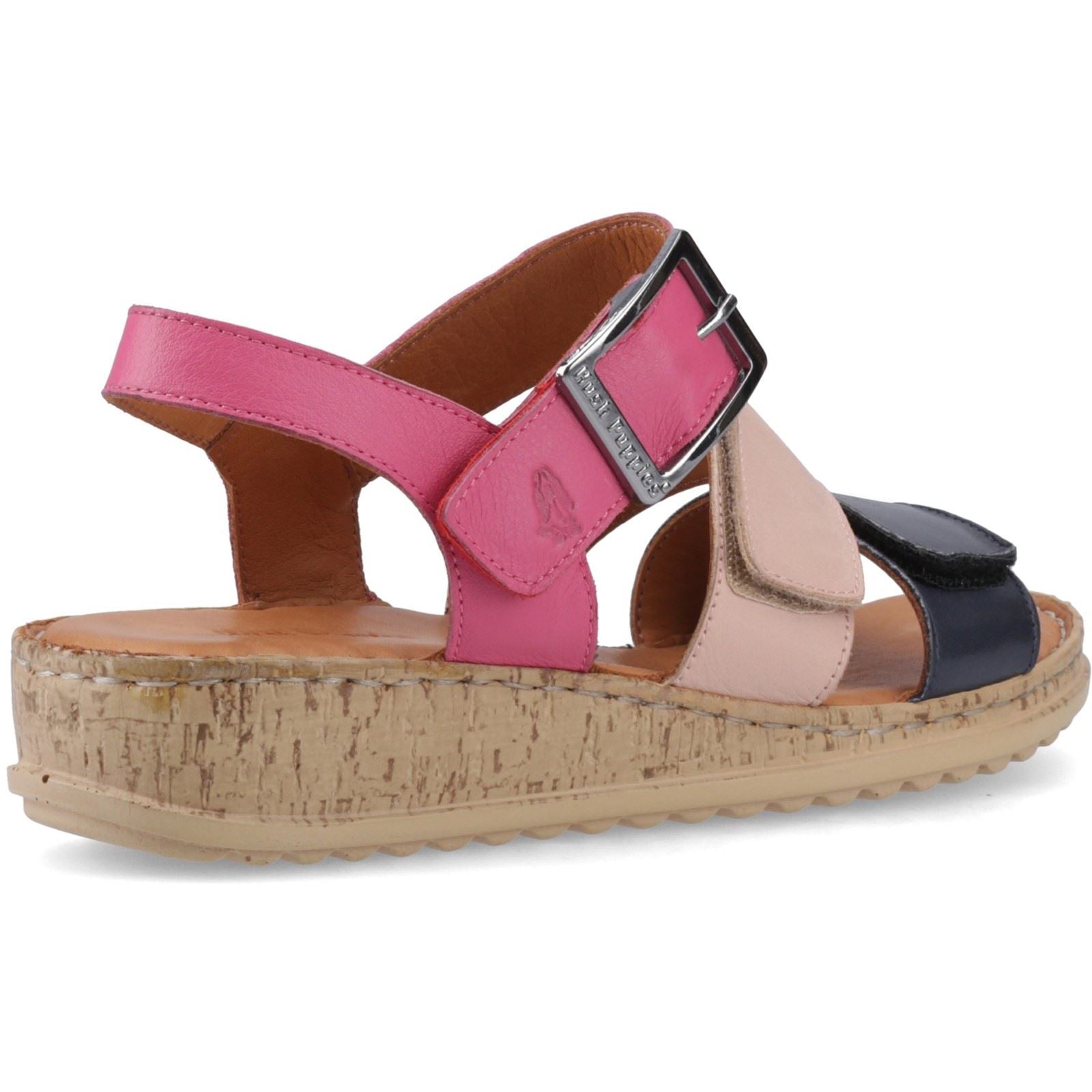 Hush Puppies Eliana Leder Damen Fuchsia Sandalen