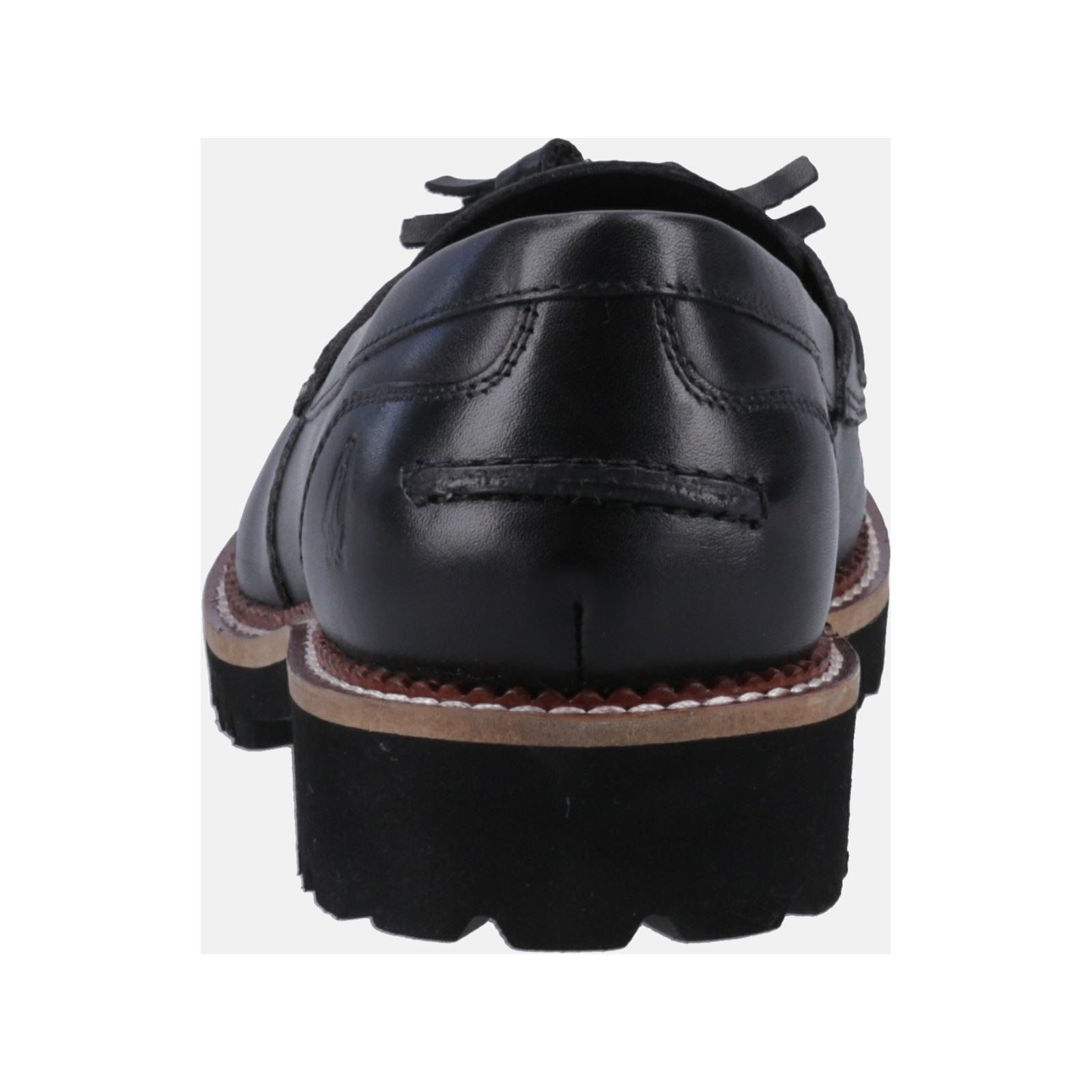Hush Puppies Ginny Wildleder Damen Schwarze Loafer