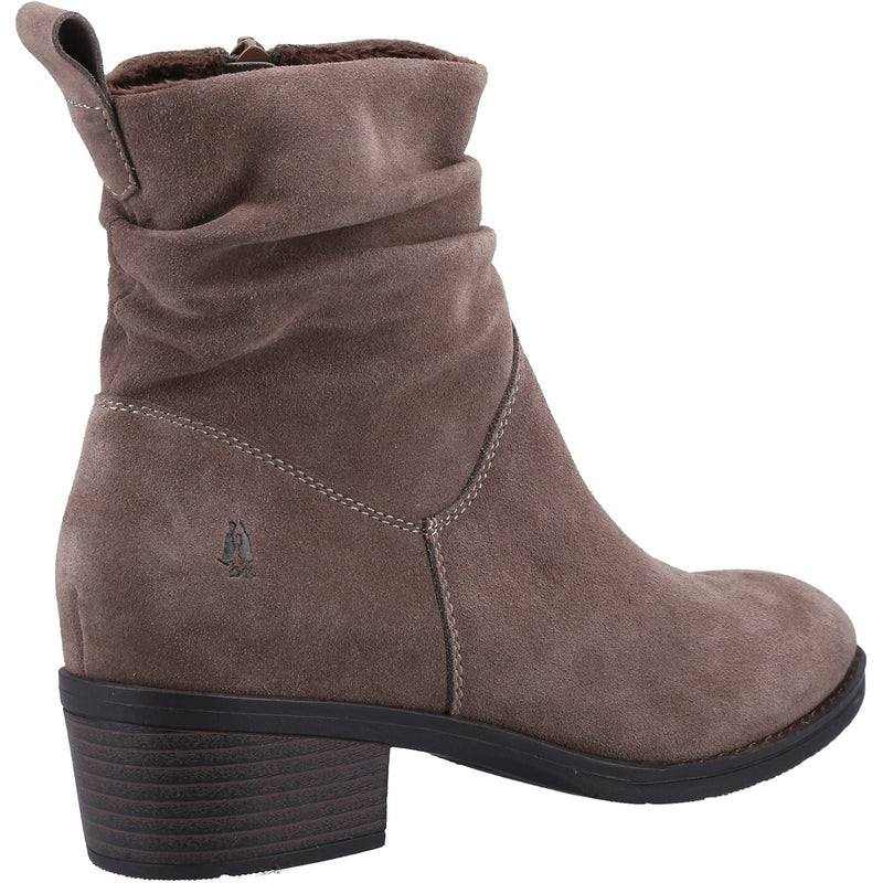 Hush Puppies Iris Veloursleder Damen Stiefeletten In Taupe