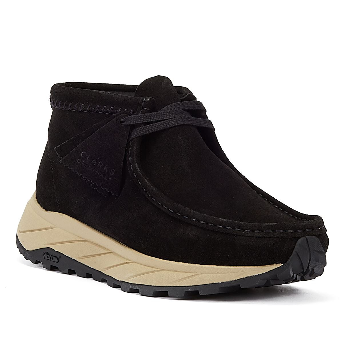 Clarks Originals Wallabee Eden Wildleder Herren Schnürschuhe In Schwarz
