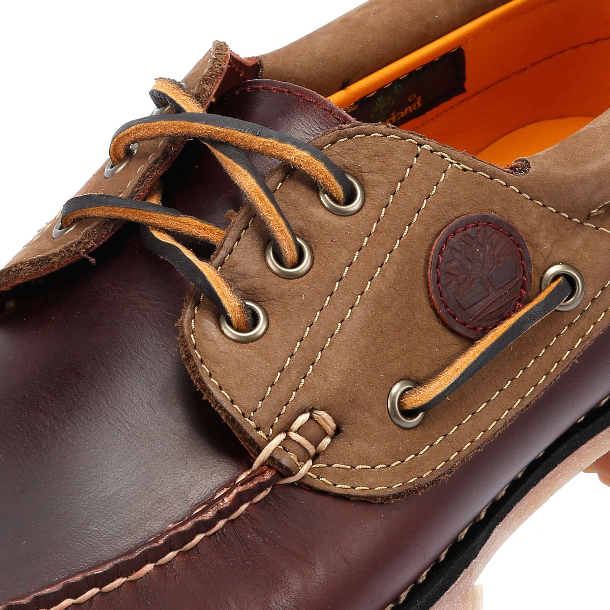 Timberland Authentic Lederbraune Schnürschuhe
