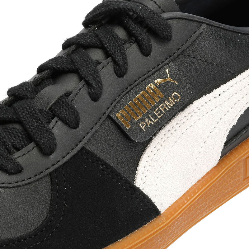 Puma Palermo Leder Schwarze Sneakers