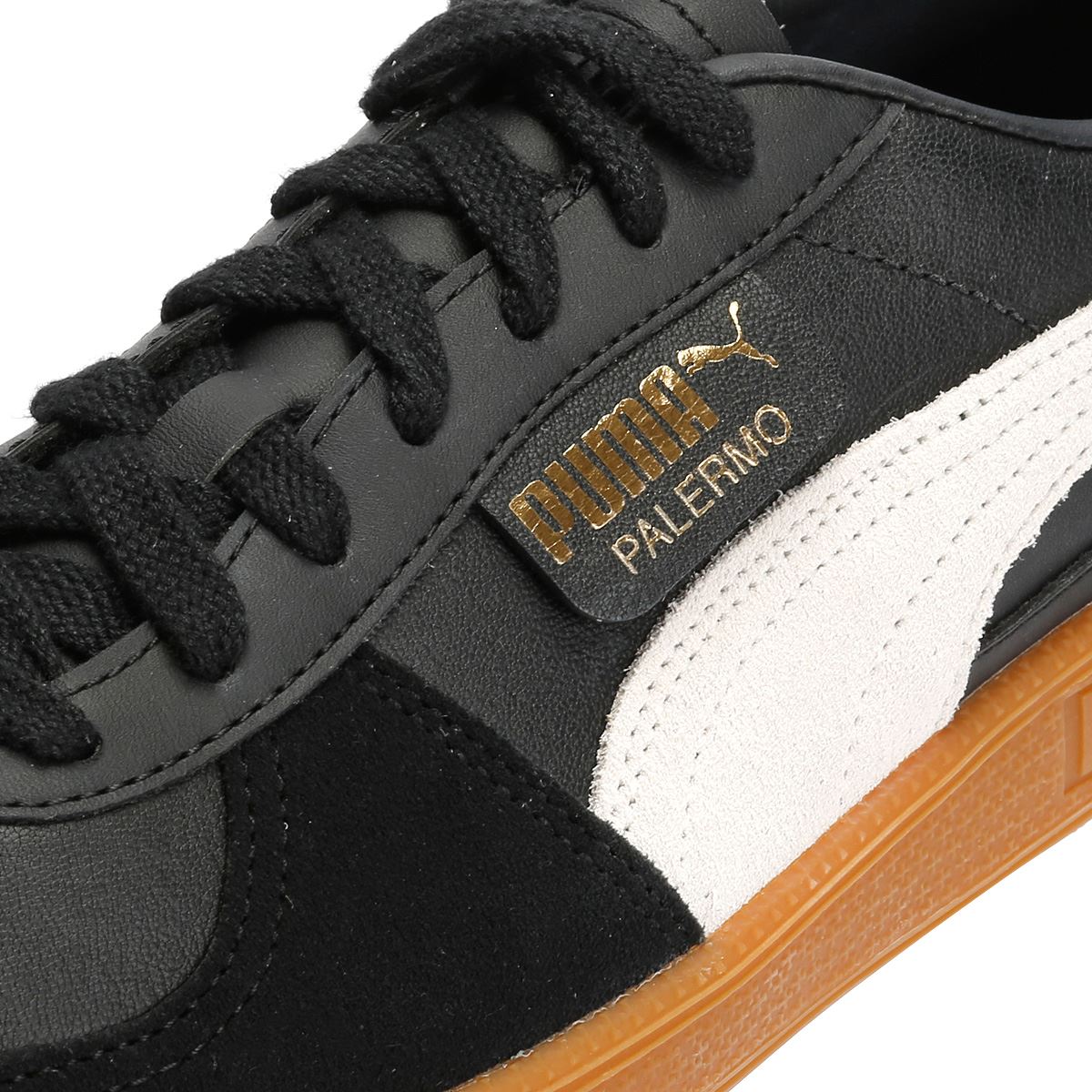 Puma Palermo Leder Schwarze Sneakers