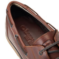 Base London Stern Herren Bootsschuhe Aus Verbrannt Braunem Leder