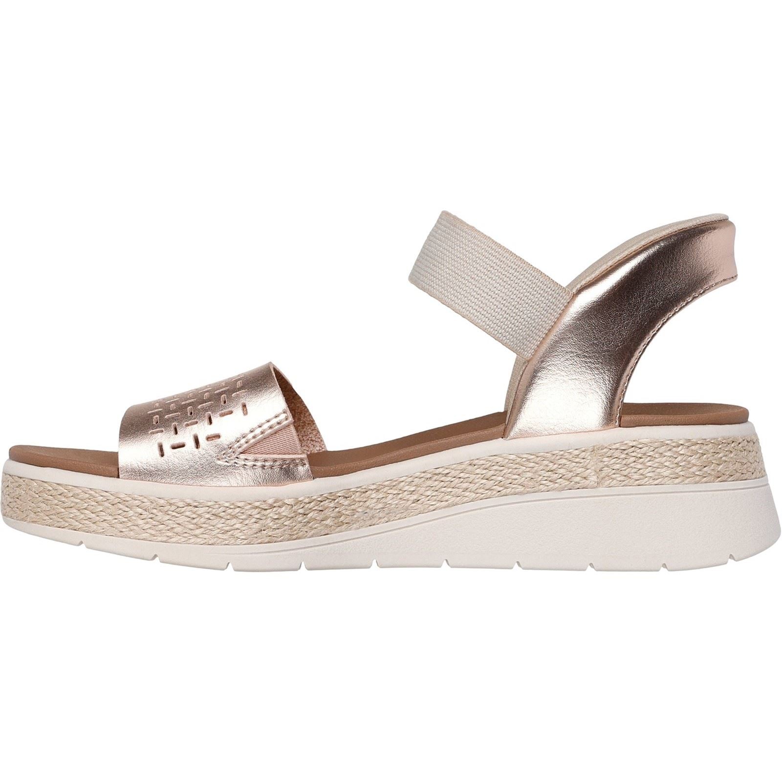 Skechers BOBS Sun Ray Damen Sandalen In Roségold