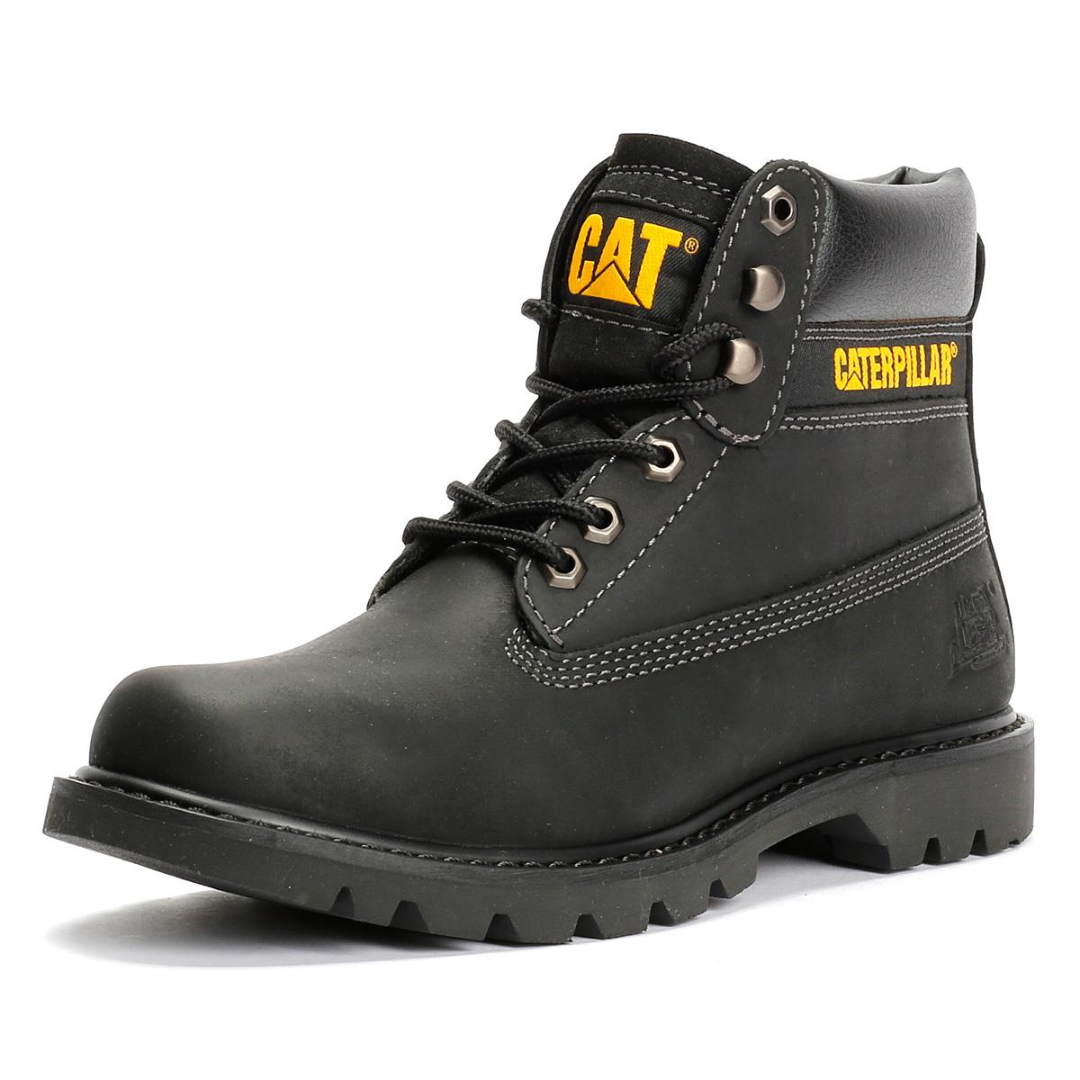 Caterpillar Colorado 2.0 Tractor Leder Herren Schwarze Stiefel