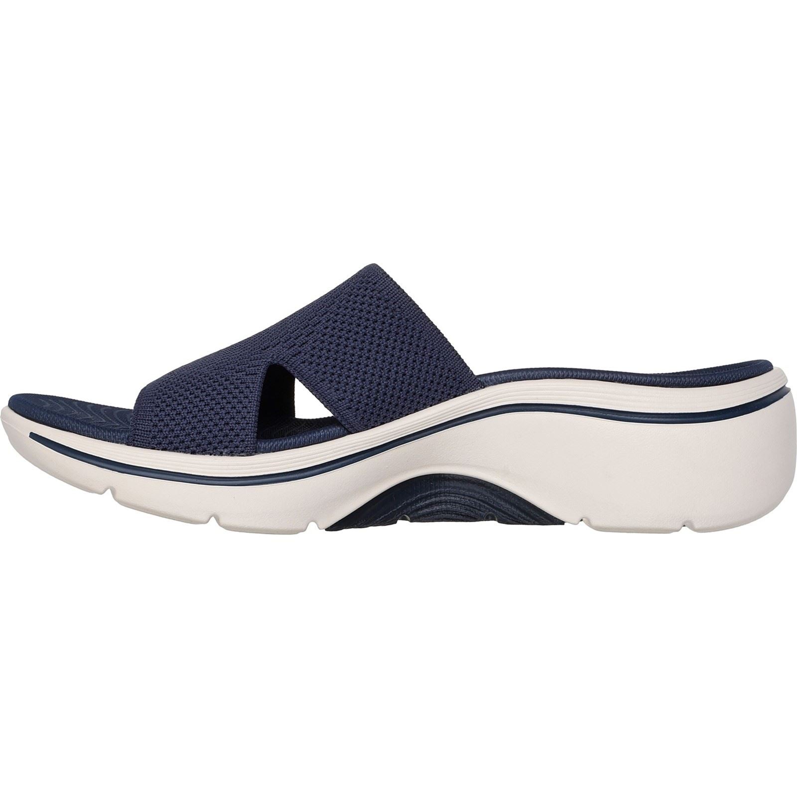 Skechers Go Walk Arch Fit 2.0 Damen Textil Sandalen In Marineblau