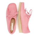 Clarks Originals Wallabee Damen Wildleder Schuhe In Pink