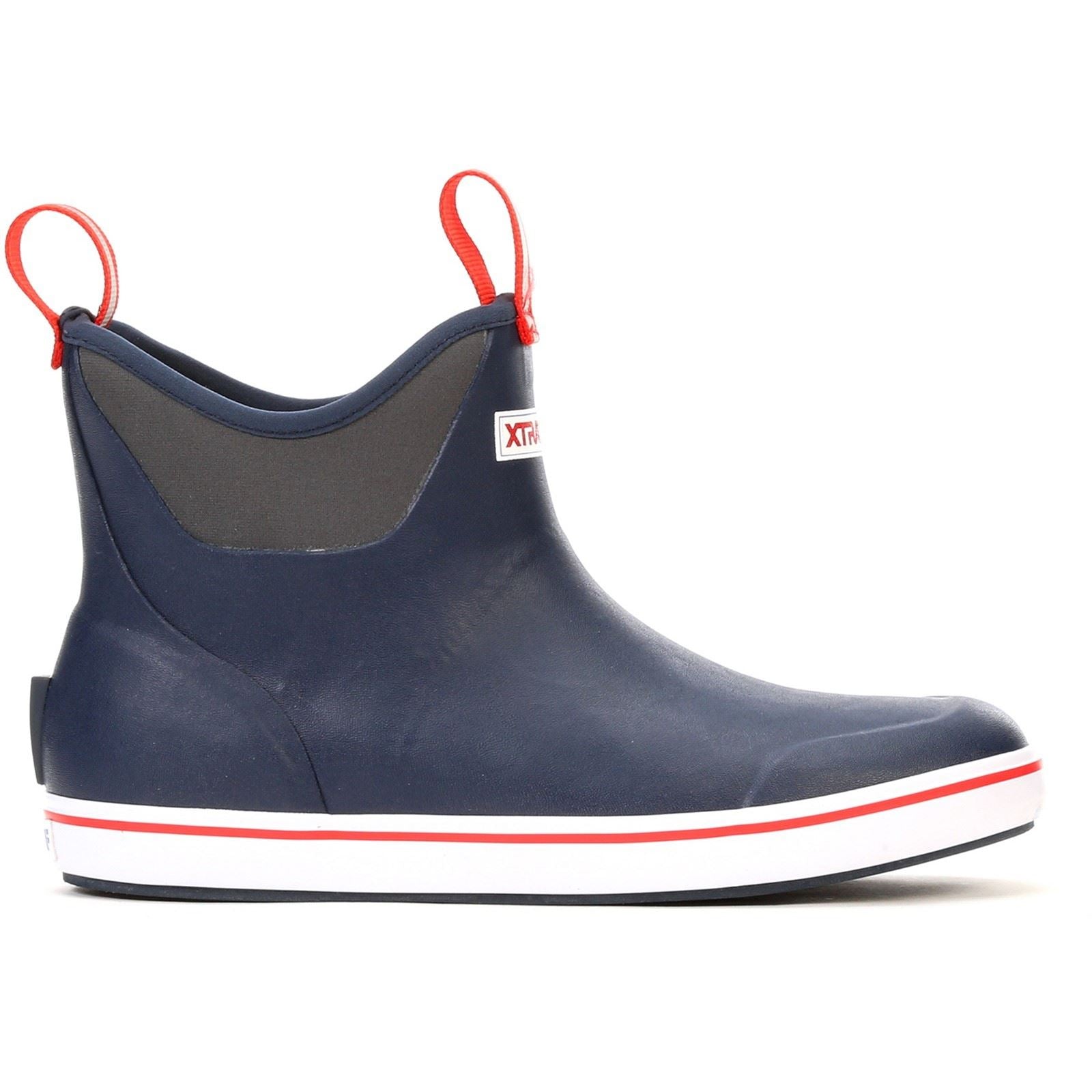 Xtratuf Knöcheldeckkautschuk Marineblau/Rot Gummistiefel