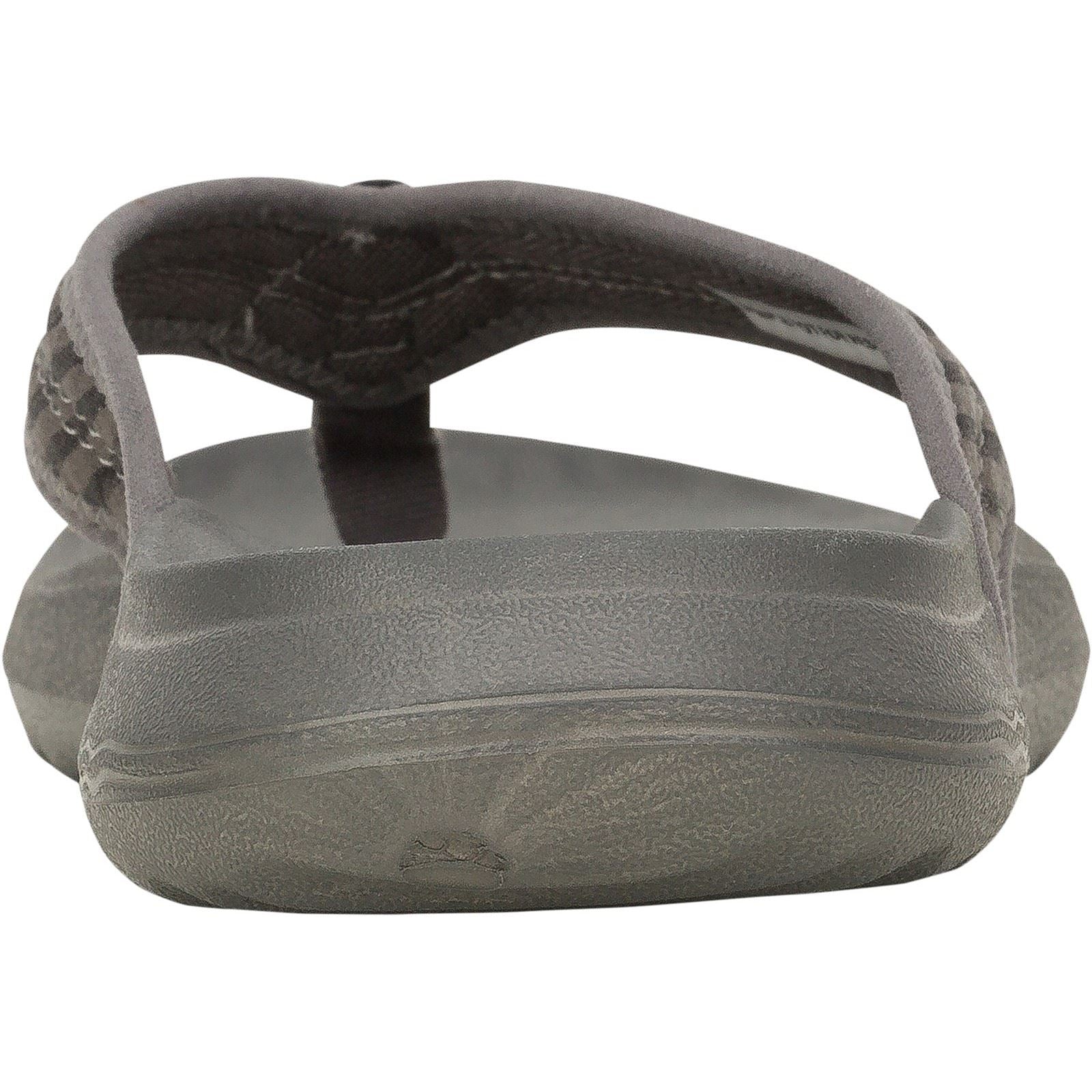 HEYDUDE Myers Flip Nu Prep Baumwollmischung Herren Flip Flops In Schwarz/Granitgrau